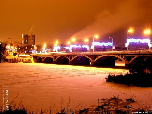 s-team фото Пейзажи Винница. Центральный мост. Зима, 2008